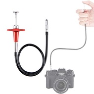 JJC 40cm Red Mechanical Cable Shutter Threaded Release, Bulb-Lock Design for Long Exposure, fits Fuj