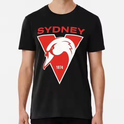 Sydney Bloods Swans Haughty Swannies Logos Classic S to 5XL Made in USA T Shirt