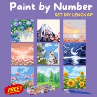 Paint By Number Kit 20x20cm Diy Painting Kit Canvas Painting With Canvas Canvas Board