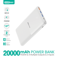 [2YEARS WARRANTY] Powerbank 20000mAh 4outputs and 3inputs PD20W fast charge QC18W powerbank SHAREWAY