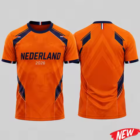 Netherlands Fitness T-shirt For Men 2026 New Outdoor Sports Tee Shirts Holland Round Neck Short Slee