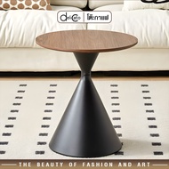 VERNO Official (1/2)DELICATO โต๊ะกาแฟลายไม้ ขนาด 60x60x50 ซม. รุ่น Moshi สีดำ แบรนด์แท้