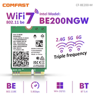 Comfast | Comfast 8774Mbps PCI-E Wireless Adapter WiFi 7 Intel BE200 WiFi Card 2.4G/5G/6GHz Tri Band