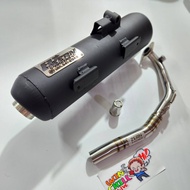 ZERN8.1 ท่อผ่า ผ่าหมก ป้ายสแตนเลสไทเท คอสปริงลาย GIORNO จีออโน่ ***มี มอก.***