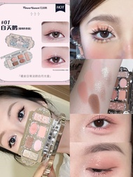 Palette Oudom Ballet Swan Eye Shadow Matte Shimmer Dark Gothic Red Black Mini Smoke 02 Black Swan ชุ