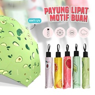 [400gr] T767 | Imported Folding Umbrella with Watermelon/Lemon/Avocado/Orange/Peach Motif JSS