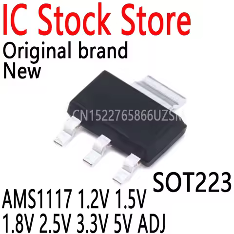 50PCS AMS1117 -1.2V AMS1117 -3.3V Series LM1117 1117 Linear Voltage Regulator SOT223 IC AMS1117 1.2V
