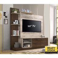 Brightening Star JOY TV CABINET WITH BACKGROUND BOARD KABINET TV/ PENGHADANG RUANG TAMU