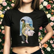 Chobits Cropped Top - Ladies Graphic Anime Grunge Tee