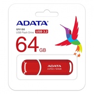 ADATA 威剛 UV150 64GB USB 3.2 高速隨身碟 紅色 公司貨（AD-UV150-R-64G）