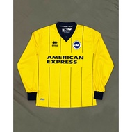 Original Errea BRIGHTON & Hove Albion Away Kit 2013 2014 Long Sleeve Vintage Football Jersey