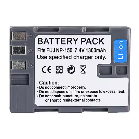 7.4V 1300mAh Rechargeable Li-ion Battery NP-150 FNP150 For Fujifilm Finepix S5 Pro, Finepix IS Pro F