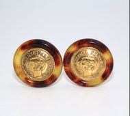 chanel coco玳瑁耳環