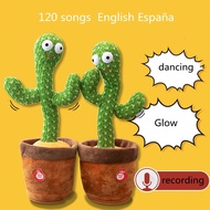 Hot Cute Talking Dancing Cactus Doll Talk Talk Recording Repeat Toys Kawaii Cactus Toys Children's Educational Toys Gifts