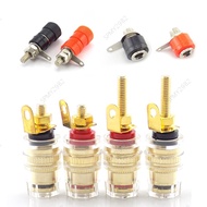 4mm Banana Plug Socket Jack Connector Thread Medium Amplifier Speaker Spade Terminal Binding Post Au