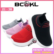 【 BCKL 】Baby & Kids Basic Sport Shoes | Trendy Casual Twins Sneakers Red Grey Black Pink | Kasut Suk