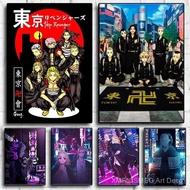 Canvas Painting Wall Art Anime TV Tokyo Revengers Poster Aesthetic Mikey Hanma Shuji Manga Mural Kaw