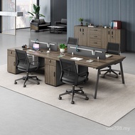 Staff Desk Office Staff Double Desk Office 6 Tables 4 Combination Table Chair Financial Person Simpl