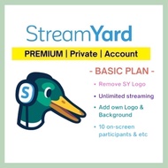 StreamYard Account Private PREMIUM 1 MONTH Advanced Plan Own Email