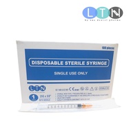 In stock Disposable Sterile Syringe (1ml/cc, 3ml/cc, 5ml/cc and 10ml/cc) 100 pcs per box by LTN
