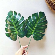 Daun Palsu Plastik Artificial Leaf Monstera Philodendron Besar Hiasan