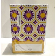 Thai Pattern Soft Cover Notebook 55 Grams 16X23.5 Cm. 40 Sheets Including Half Line (24 Books)