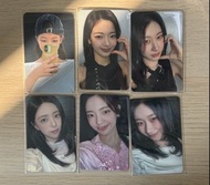 itzy小卡打歌中簽卡yuna，lia，彩領
