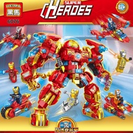 Iron Man Anti-Hulk Armor Robot Building Blocks Đồ Chơi Giáo Dục Cho Bé Trai Lắp Ráp Mô Hình Nhựa Độ