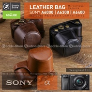 Sony Alpha A6000 / A6300 / A6400 Leather Bag / Case / Mirrorless Camera Bag