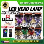 MAGIC BOY RS150 V1 & V2 S1 BLUETOOTH APP & REMOTE CONTROLER ADJUSTABLE COLOUR LED HEAD LAMP