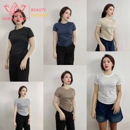 Women's Round Neck T-Shirt Tight Design