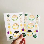 橘子凱克貼紙 小鳥 凱克鸚鵡 黑頭凱克 鳥奴 鳥控 文具 金頭凱克