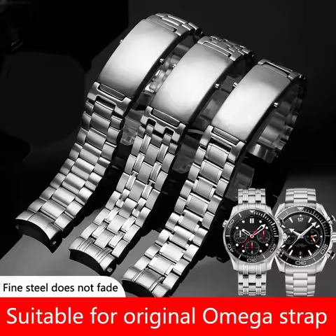 Watch Bracelet For Omega SEAMASTER 300 600 PLANET OCEAN Solid Stainless Steel Watch Strap Accessorie