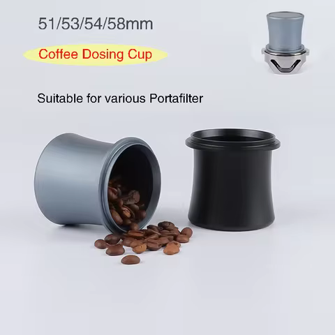 Coffee Dosing Cup for Espresso Machine 58/53/54/51mm Wear Resistant Aluminium Alloy Coffee Grinder P
