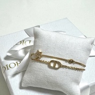 DIOR Petit CD雙鏈手鍊（金色）