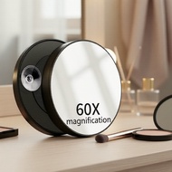 Beauty Hot Product Recommendation 60 Times Magnification Portable Suction Cup Makeup Mirror 8JG9