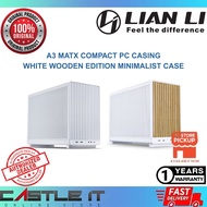 Lian Li A3 mATX Compact PC Casing White Wooden Edition Minimalist Case
