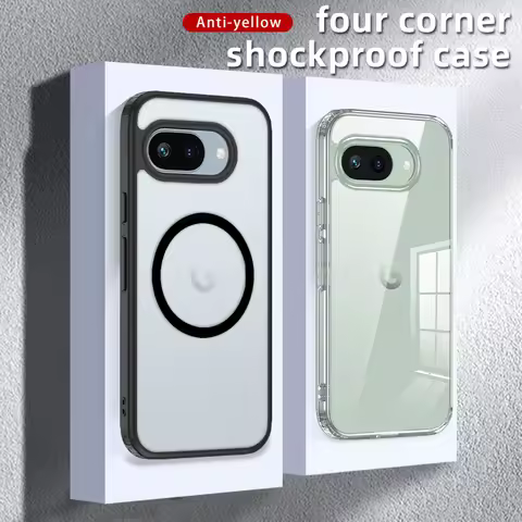 Matte & Clear Magnetic Wireless Charging Armor Magsafe Case For Google Pixel 9a Pixel9a Military Sho