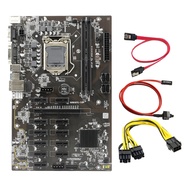 B250 BTC Mining Motherboard 12 PCIE Graphics Slot LGA 1151 DDR4 16G RAM SATA3.0 with 6 to 8 Pin Power Cable+Switch Cable