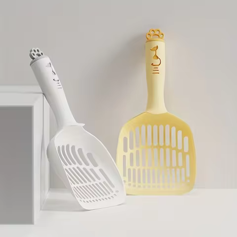 New Cat Litter Shovel Large Thickened Fine Hole Tofu Sand Cat Shovel Cat Cleaning Supplies