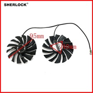 PLD10010S12HH 2pcs/lot 4pin 95mm for MSI GTX 1080Ti 1080 GTX1070Ti 1070 GTX1060 graphics card fan