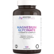 Nootro Labs Essentials Magnesium Glycinate Capsules (60 Servings), High Strength Magnesium Supplemen