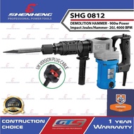 SHENHENG Demolition Hammer SHG0812 Hacker Hammer Drill (1 Year Warranty)