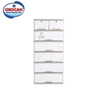 OROCAN ESSENTIALS 6 LAYER DRAWER WHITE COLOR