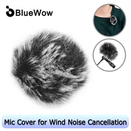 BlueWow Clip-on Lavalier Microphone Windscreen Furry Windshield Mic Muff Compatible with Boya M1 and Other Most Lapel Microphones ZX05