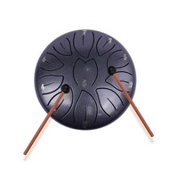 6 inches 11 Notes Hand Drums Ethereal Drum Rain Drum Instrument Portable Steel Tongue Drum Meditatio