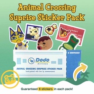 Animal Crossing Dodo Airline Ticket Sticker Set, Gatcha Randomise Surprise Sticker Pack, Animal Cros