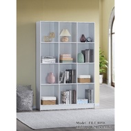 TWL FURNITURE 12 Cube 8 Cube Bookshelf Bookcase 4 Tier File Cabinet White Color Cupboard Buku Rak Bo