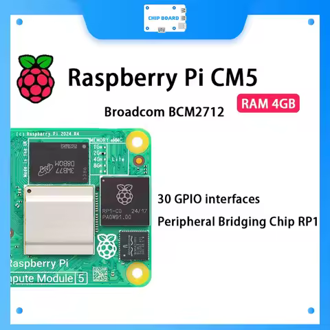 Original Raspberry Pi CM5 RAM 2GB/4GB/8GB/16G WIFI EMMC Broadcom BCM2712 Dual 4K Output+HDR 800MHz V