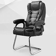 Pc Gaming Chair No-foot Computer Home Massage Bow Staff Desk Backrest Reclining Seat Suitable for Game Break Gaming chair (Color : Black)